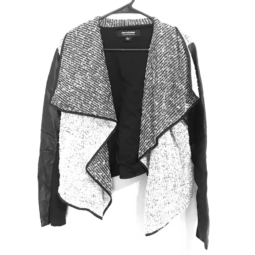 Leather Sherpa Jacket